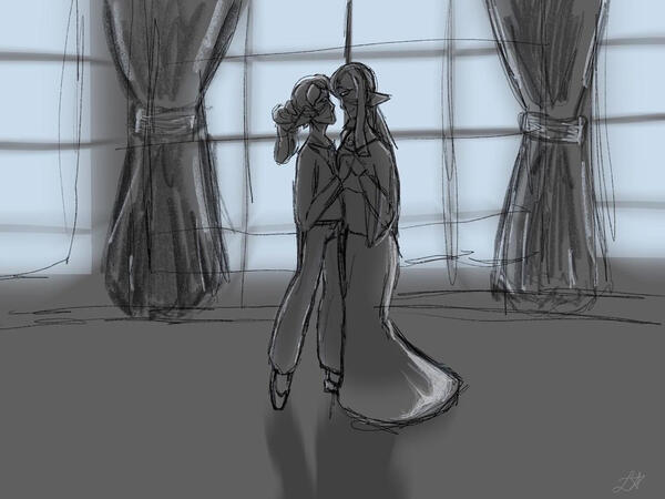 Fullbody Colored Sketch Example