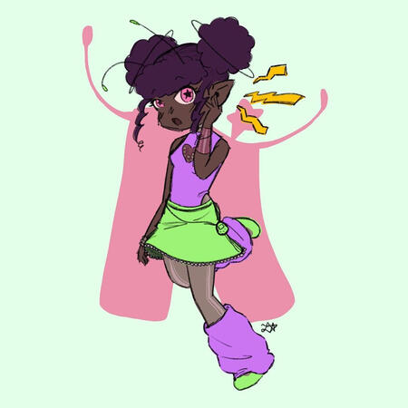 Fullbody Colored Sketch Example (Fanart of PAiDA)